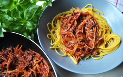Bezglutenowe spaghetti bolognese